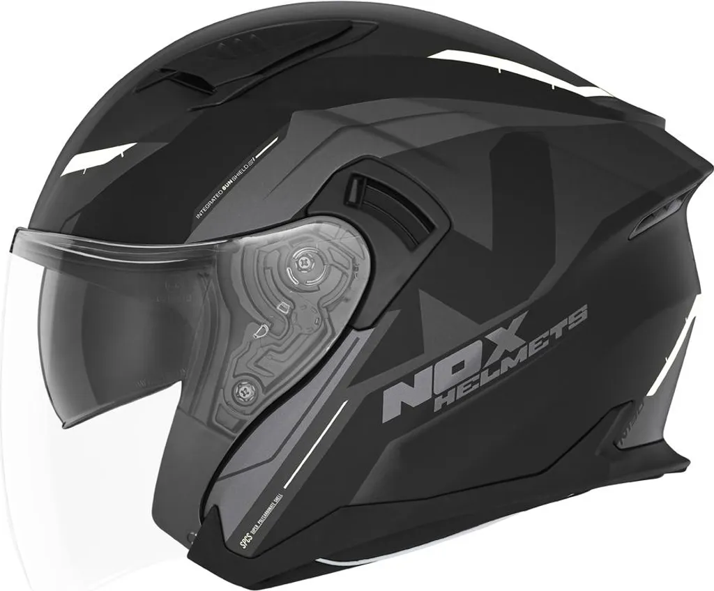 Casque NOX Jet N130 Klint M - Fini la Chaleur en Ville, Design Mat