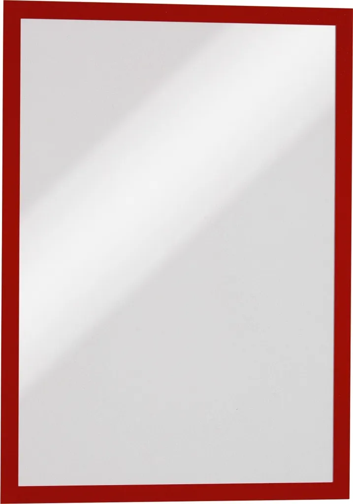 Cornice magnetica Duraframe Magnetic A4 VE=8x5 pezzi rosso