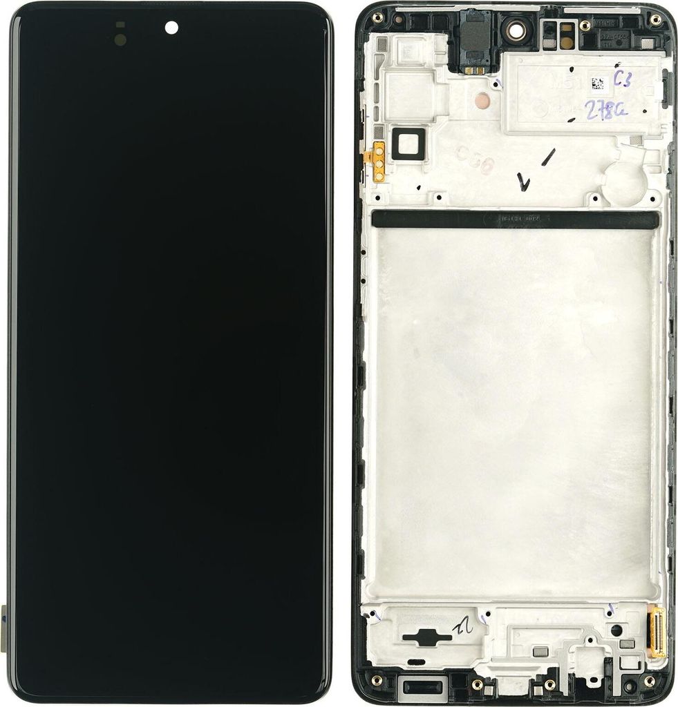 Display für Samsung Galaxy M51 (SM-M515F) Farbe: Schwarz Displayglas Touchscreen Bildschirm