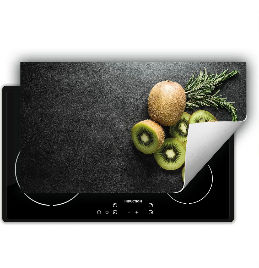 DarHaus Tappetino 90x52 per Piano Cottura - Ardesia Kiwi Antiscivolo
