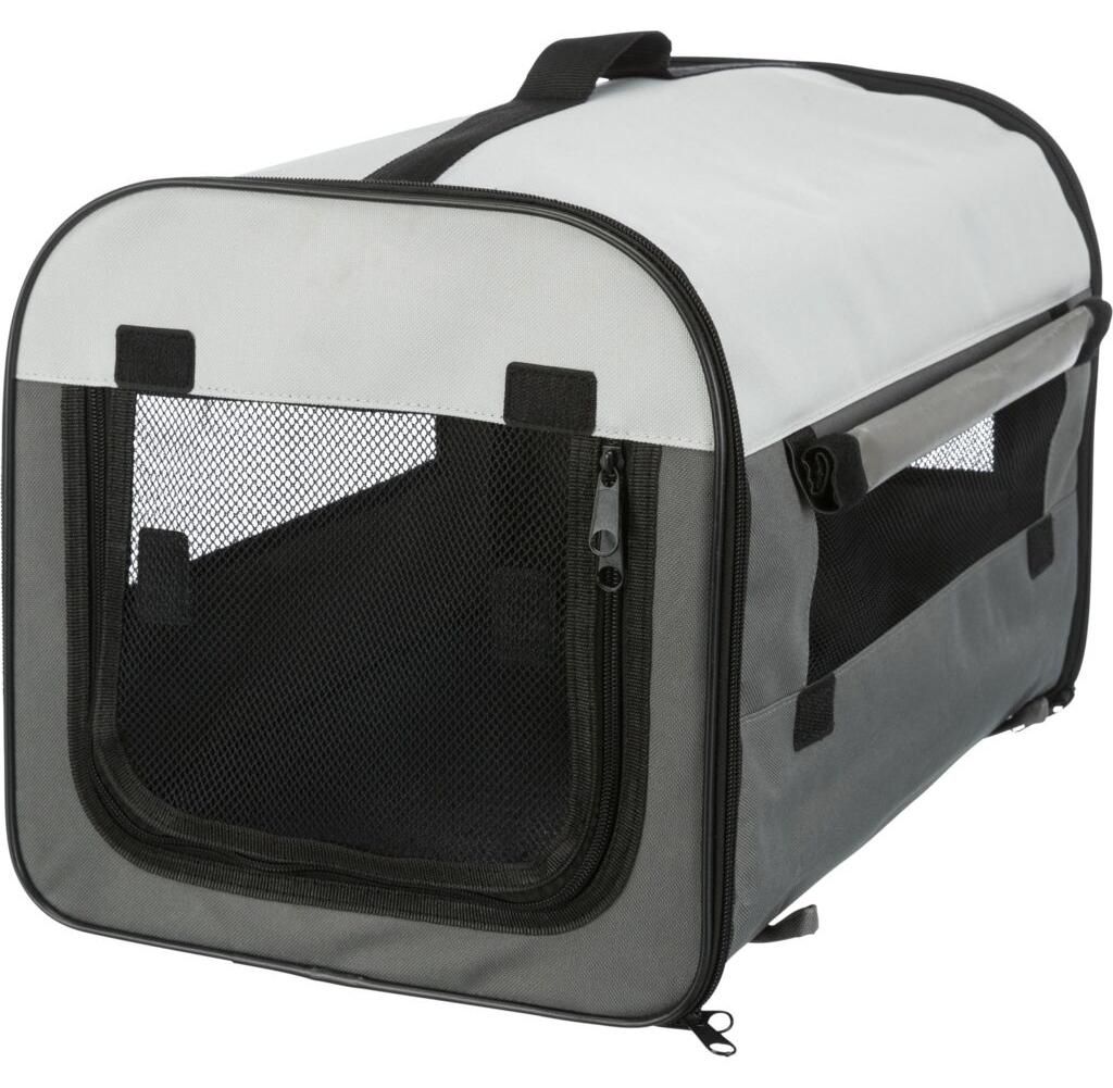 TRIXIE Hundebox Basic - dunkelgrau/hellgrau - 32 × 32 × 47 Produktbild 