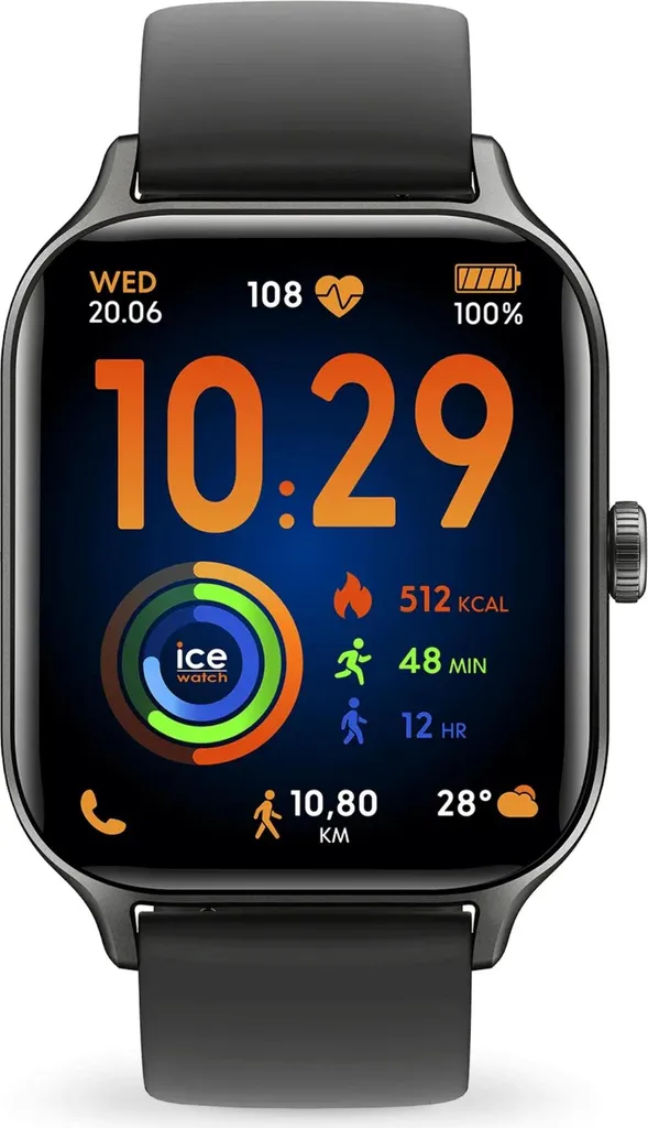 Montre connectée GPS Ice Watch Fit RT 3.0 Noir 40mm pour le Sportif
