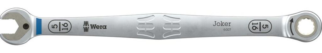 Wera 6007 Joker Maul-Ringratschen-Schlüssel SB, lange Ausführung, zöllig