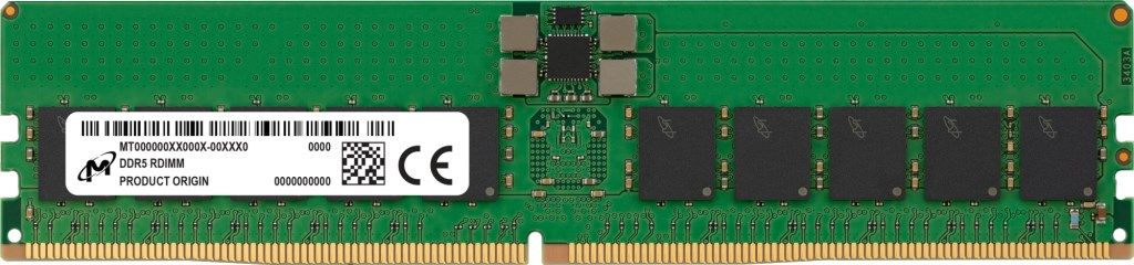 Micron DDR5 RDIMM 32GB 1Rx4 4800 CL40 PC5-38400 1.1V ECC