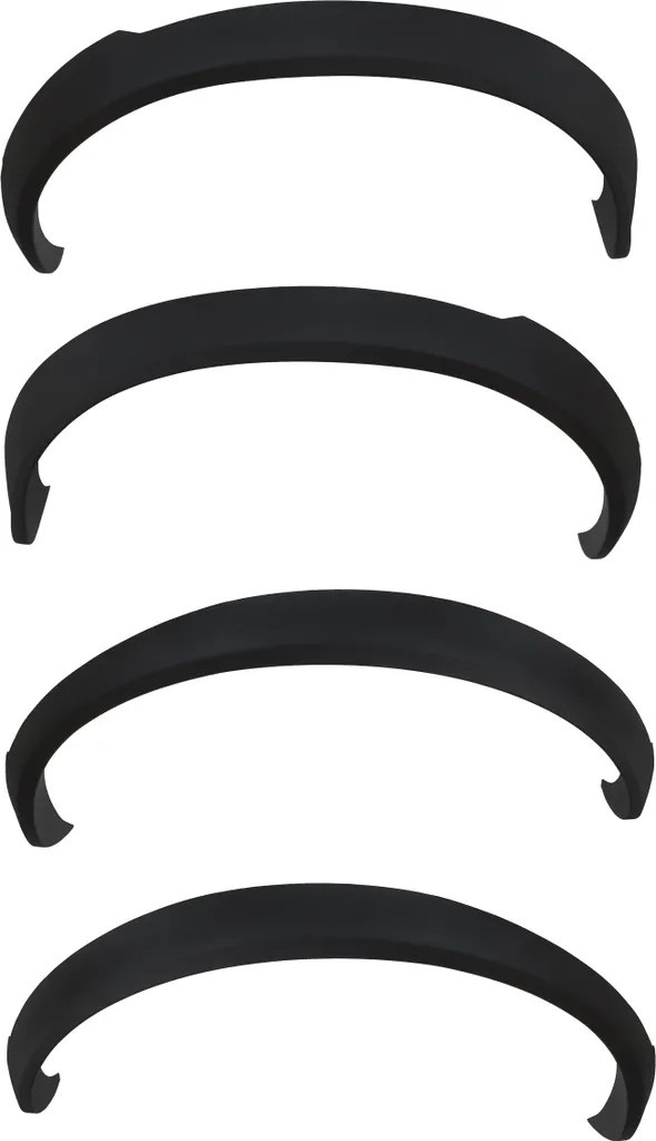 Extension d'aile noire mate pour VW Golf 1 de 1974 à 1983 kit ABS