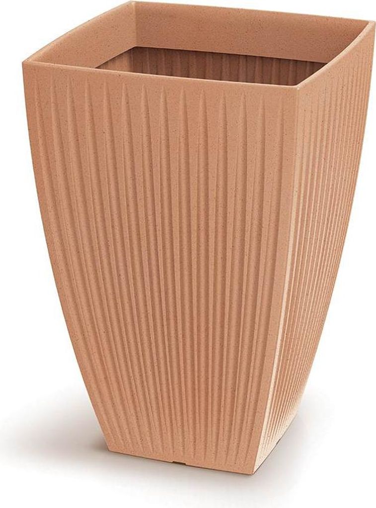 Blumentopf LATIA SQUARE HIGH 40 cm - Farbe: Terrakotta