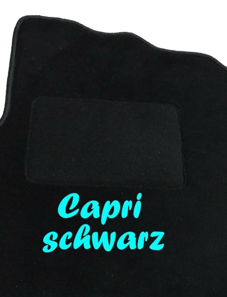 Fußmatten passend für Audi A1 8X Teppich Bj 2010 bis 2018 Art. 1010 - hellblau, Capri schwarz