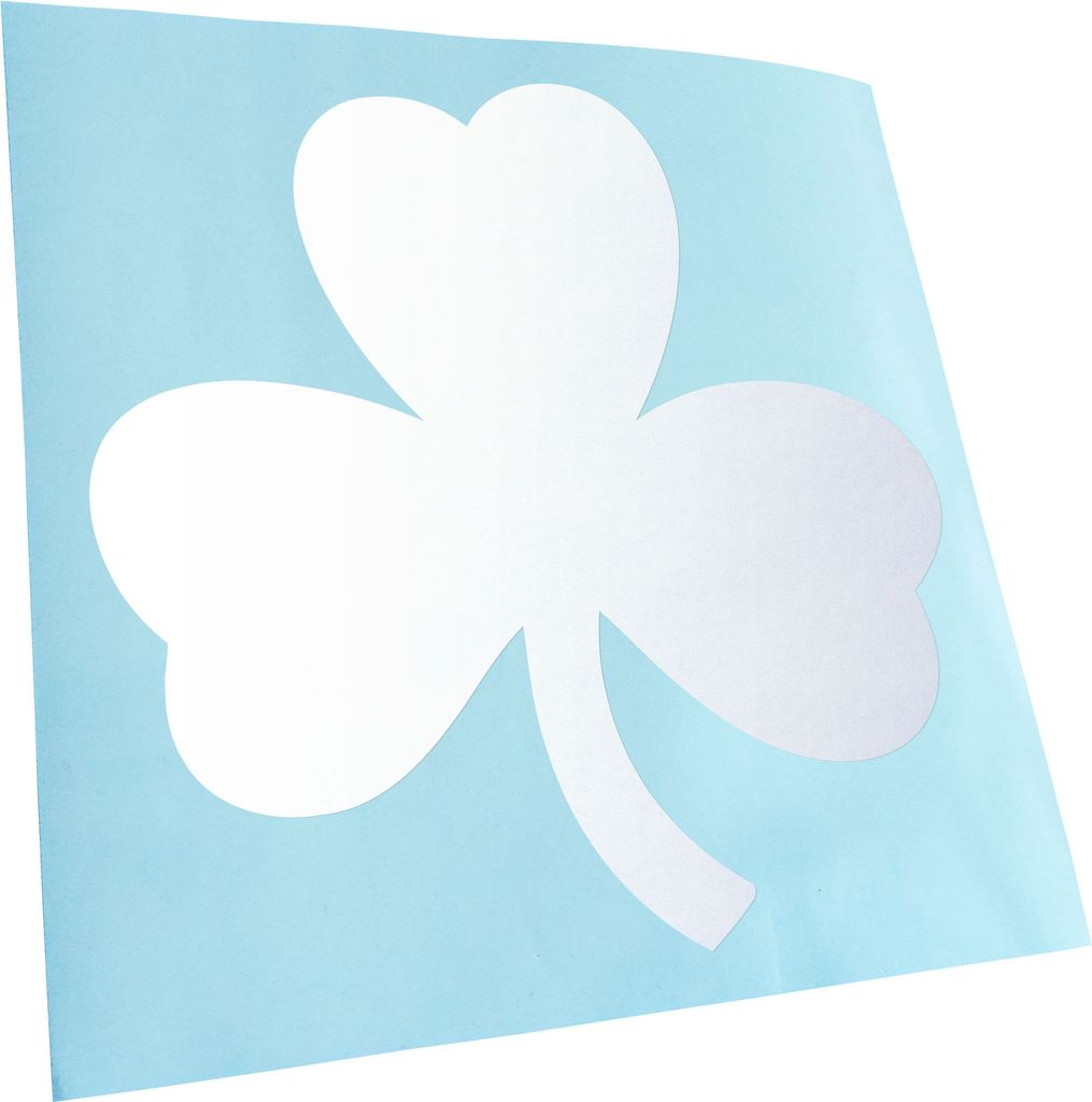 Kiwistar - Autoaufkleber - gold - 30 x 30 cm - Kleeblatt - Heckscheibenaufkleber - Aufkleber für Auto Kfz Fahrrad, LKW, Truck Mofa