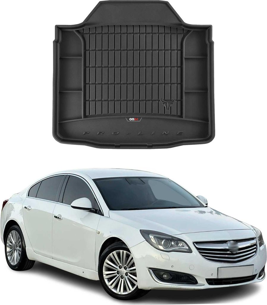 OMAC Gummi Kofferraumwanne für Opel Insignia 2008-2017 TPE Laderaumwanne Schwarz