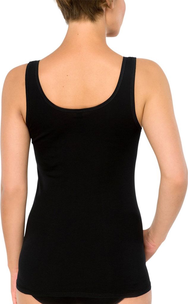 Schiesser Damen 2PACK Trägertop schwarz 048 Produktbild 
