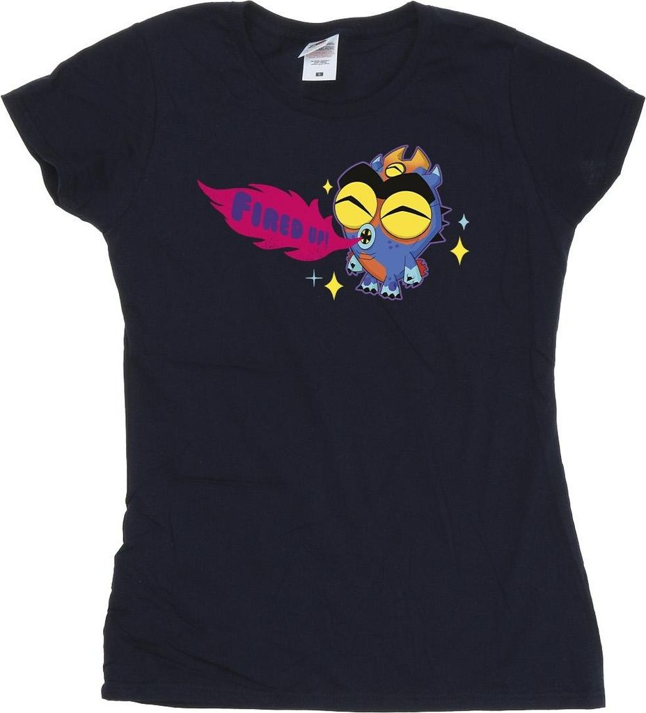 Disney - "Big Hero 6 Fired Up" T-Shirt für Damen BI13406 (S) (Marineblau)
