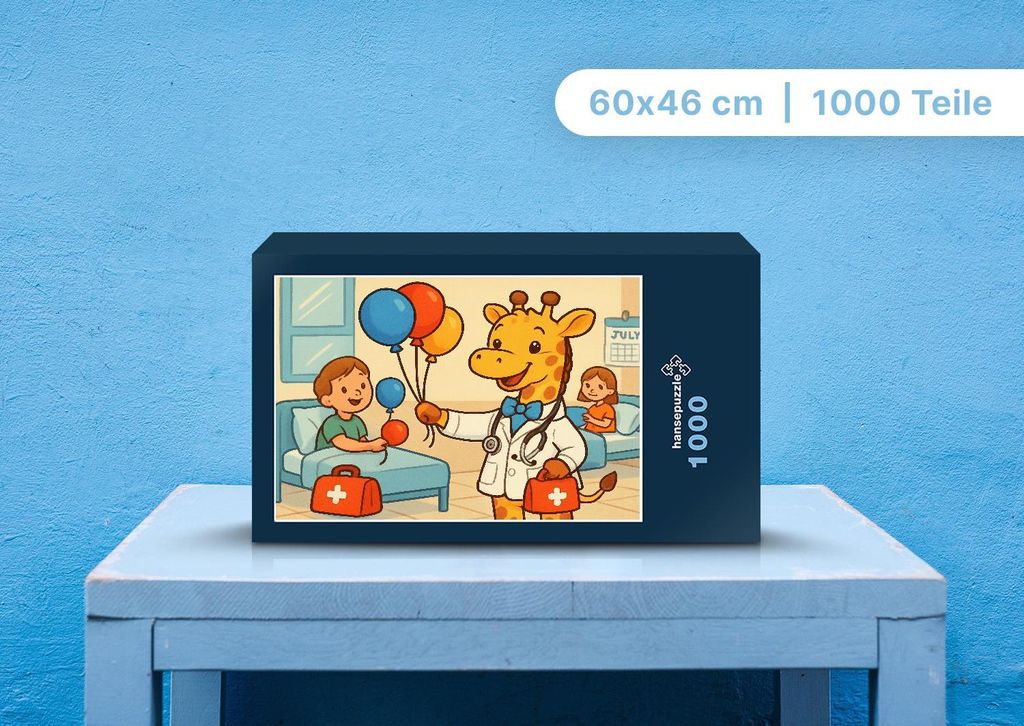 hansepuzzle 112206 - Nala Puzzle, 1000 Teile, Kinder, 60,0 x 46,0cm mit hochwertiger Aufbewahrung, Kartonbox und wiederverschließbarem Beutel