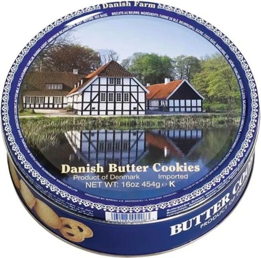 Dänische Butterkekse in einer 454g Dose - Biscotteria Produktbild 