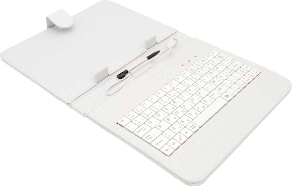AAIREN AiTab Leather Case 2 with USB Keyboard 8" WHITE (CZ/SK/DE/UK/US.. layout)