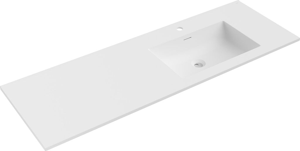 Mexen Otis Einbauwaschbecken rechts 141 x 46,5 cm, weiß matt - 25181401P