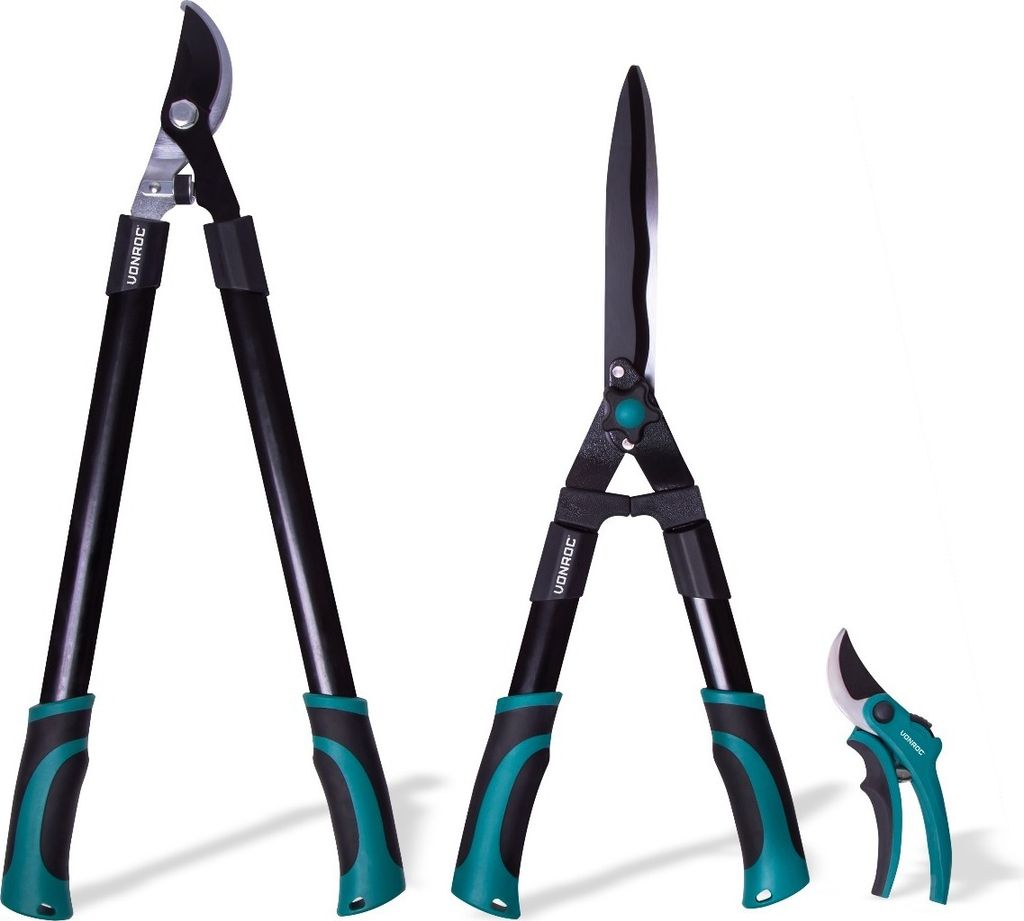 Gartenscheren Set 3-teilig - Astschere, Heckenschere und Produktbild 