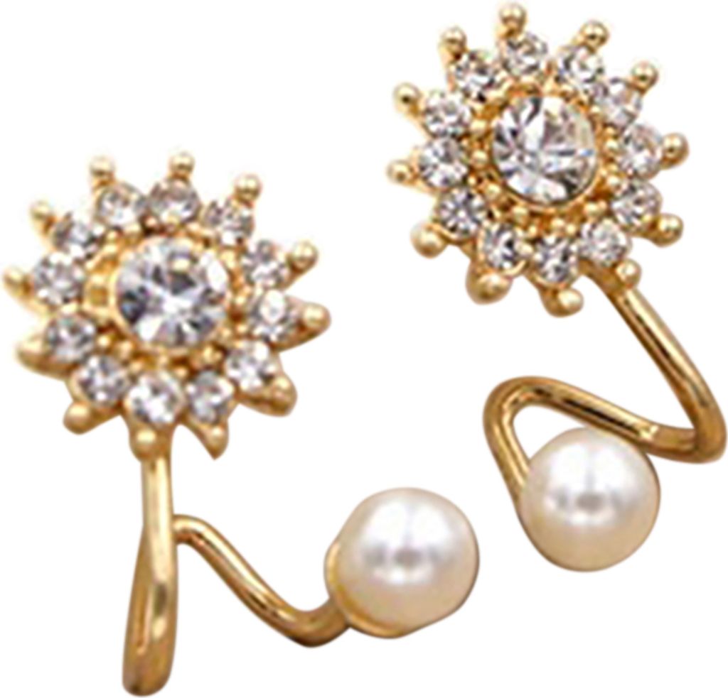 1 Paar Ohrstecker, feine Verarbeitung, elegante, leichte Schneeflocken-Charm-Ohrringe, Ohrstecker für Dating-Gold