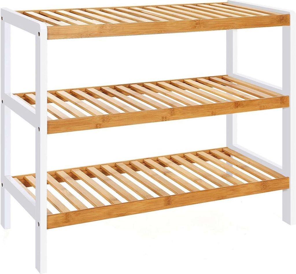 BEGRYF botník 70x26x55 cm medový bambusový regál 3 police Obrázek produktu 