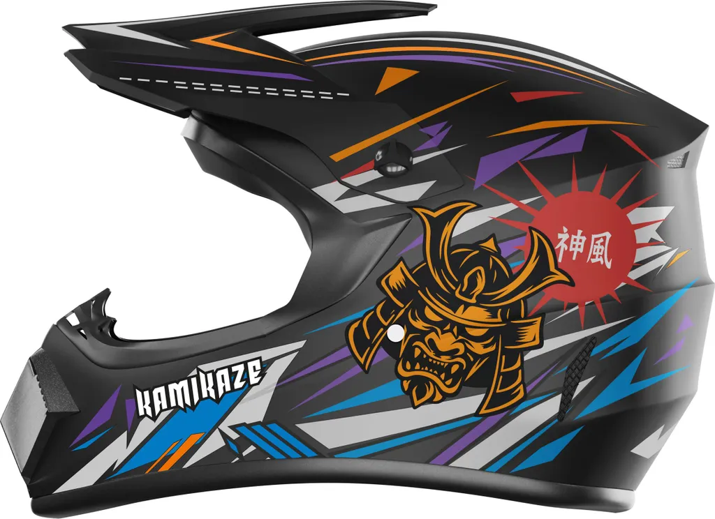 Casque intégral pour scooter électrique et moto Kamikaze Ninja XL