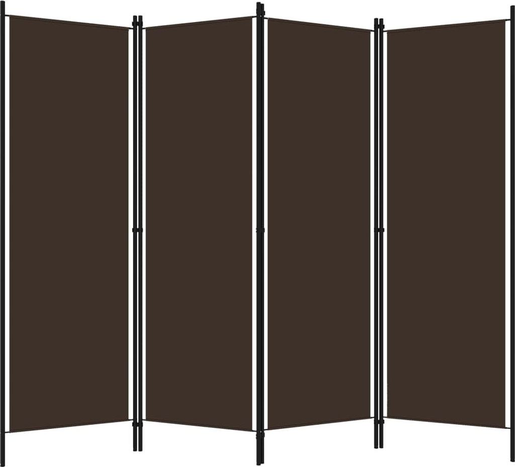 A four-panel room divider is shown against a white background.