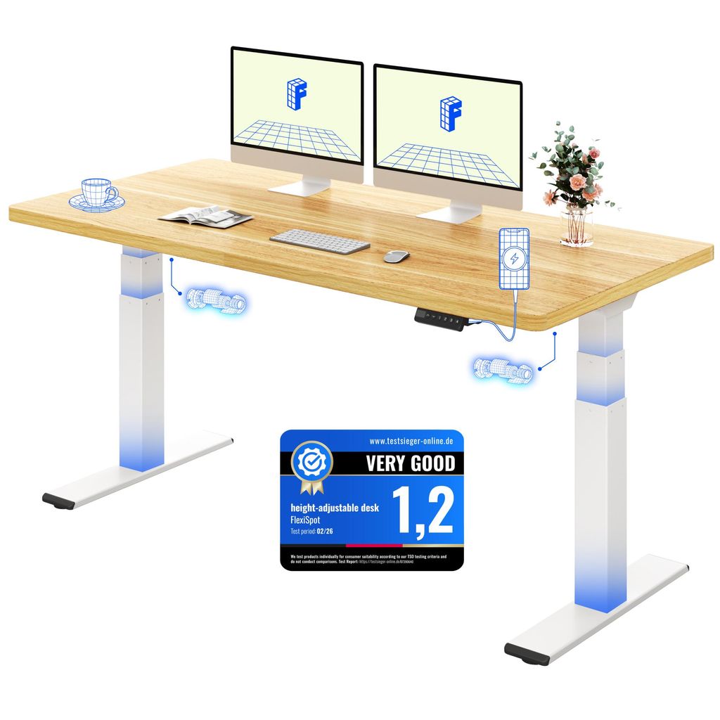 FLEXISPOT ValtreX E200 Scrivania regolabile in altezza Immagine del prodotto 