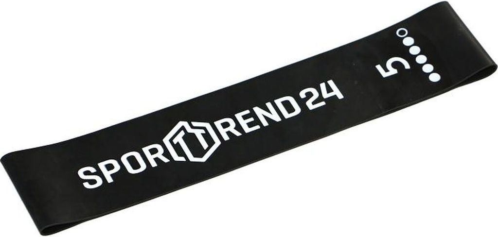 Sporttrend 24 Mini Bänder/Loops in verschiedenen Stärken und Farben I Länge 25cm, Schwarz 1,1mm / sehr stark