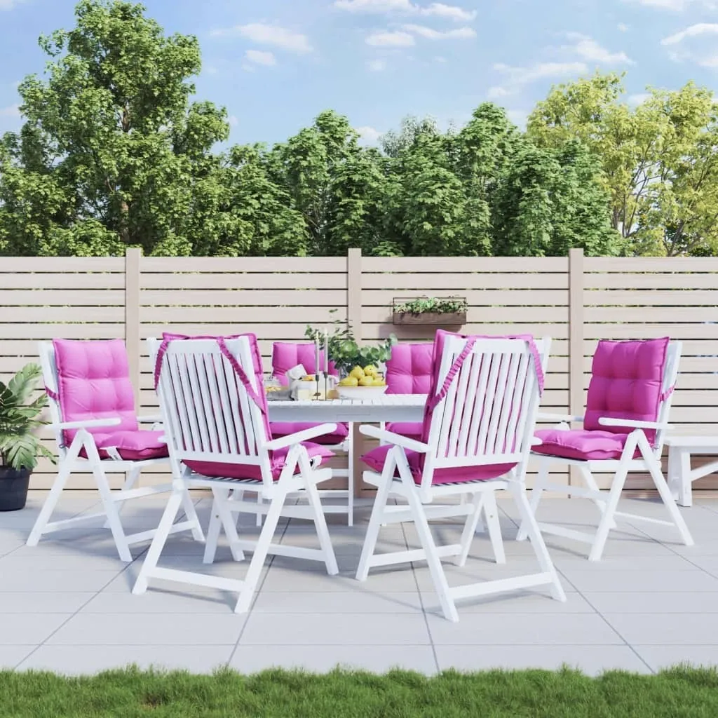 Cuscini Sedie Esterno Cloris 6pz Rosa | Oxford 100x50x7cm 2025