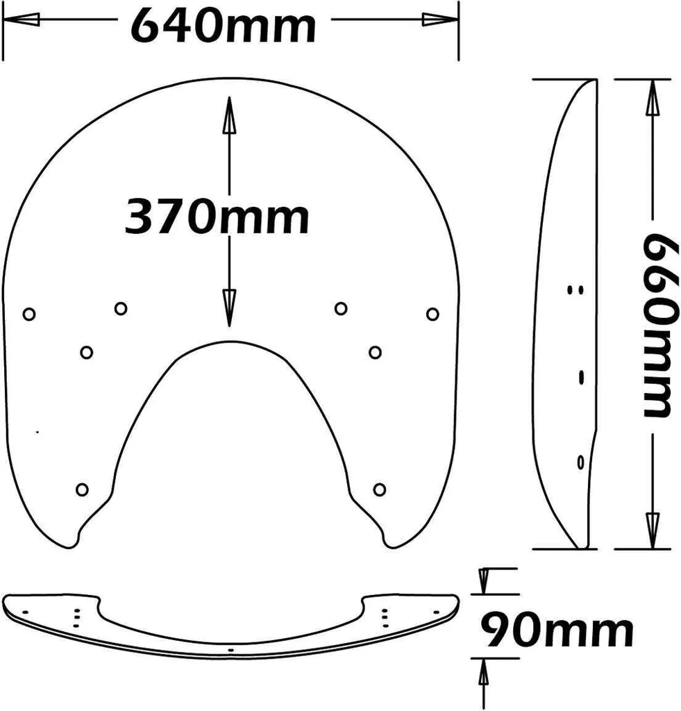 Pare-brise Isotta 6mm ultra résistant pour Indian Springfield inclus - 3