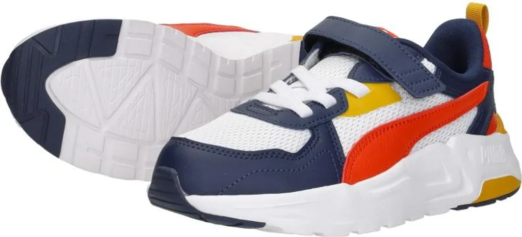 Puma Trinity Lite AC+ PS Baskets Bleues à Scratchs Enfant - Taille 34