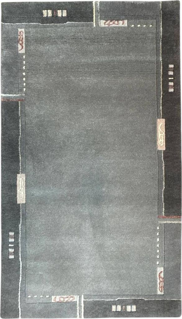 Teppich VENUS NEPAL - HANDGEKNÜPFT | Farbe: Grau; Größe: 200x250 cm | strapazierfähig und leicht zu reinigen | Wohnzimmer | Schlafzimmer