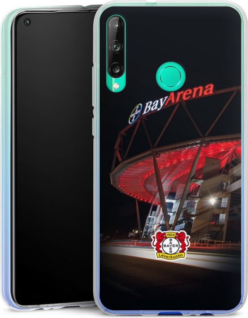 DeinDesign Handyhülle für Huawei P40 Lite E Silikon Hülle Case Smartphone Schutzhülle Bayer 04 Leverkusen Offizielles Lizenzprodukt Stadion