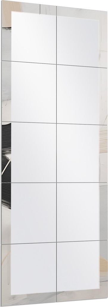 DEQORI Wandspiegel Puzzle 60x150 cm 'Helle Dynamik' Spiegel Ganzkörperspiegel