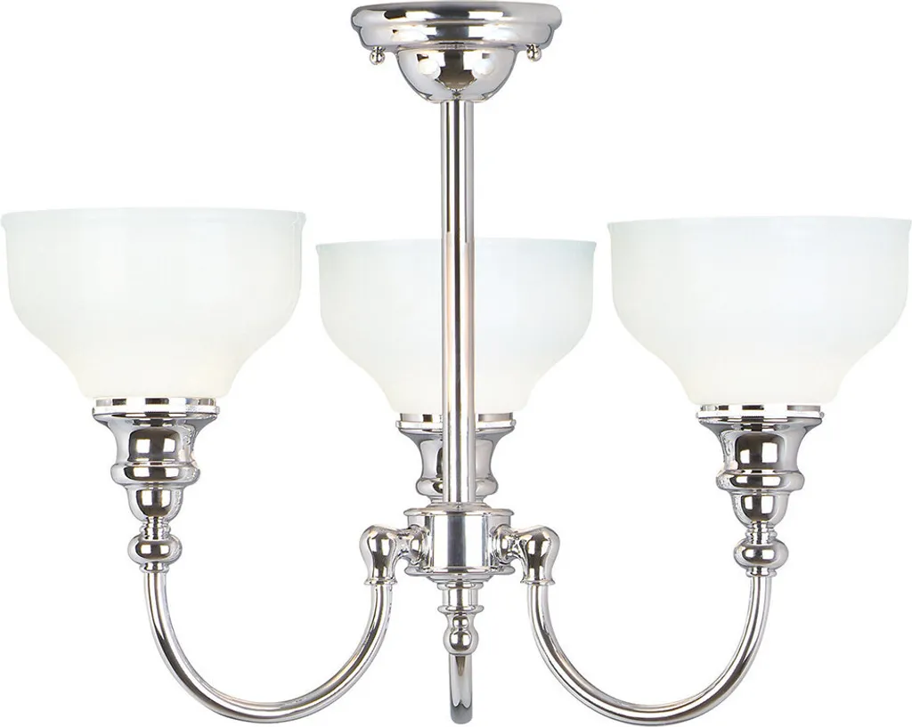Luminaire de Plafond IP44 pour Salle de Bain Chic Cheadle Chrome