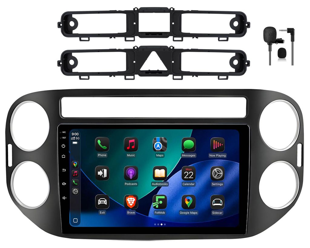 Radio Android 128 Go pour VW Tiguan 2007-2016 Carplay Image du produit 