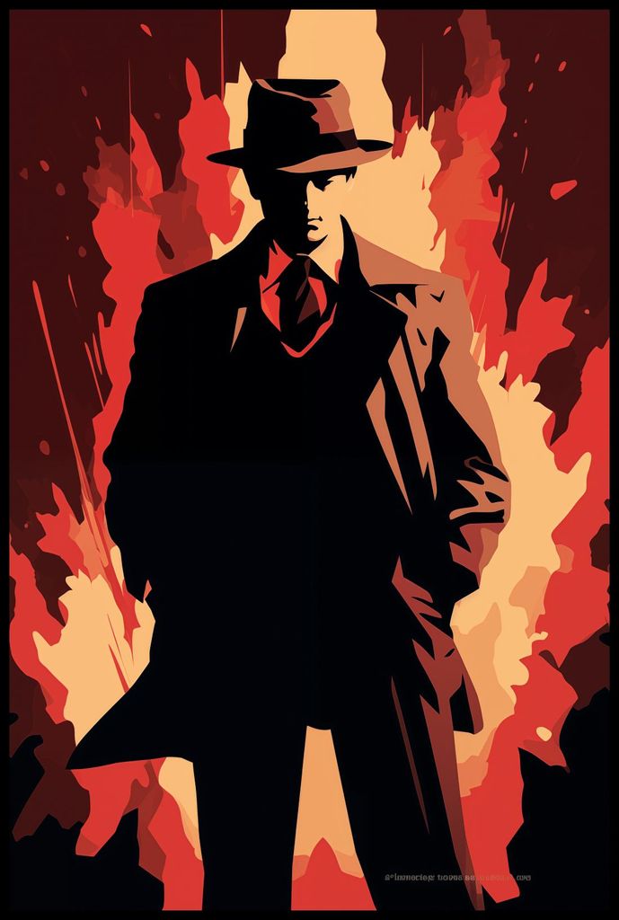 Plakat 61x91,5cm Geheimnisvoller Detektiv