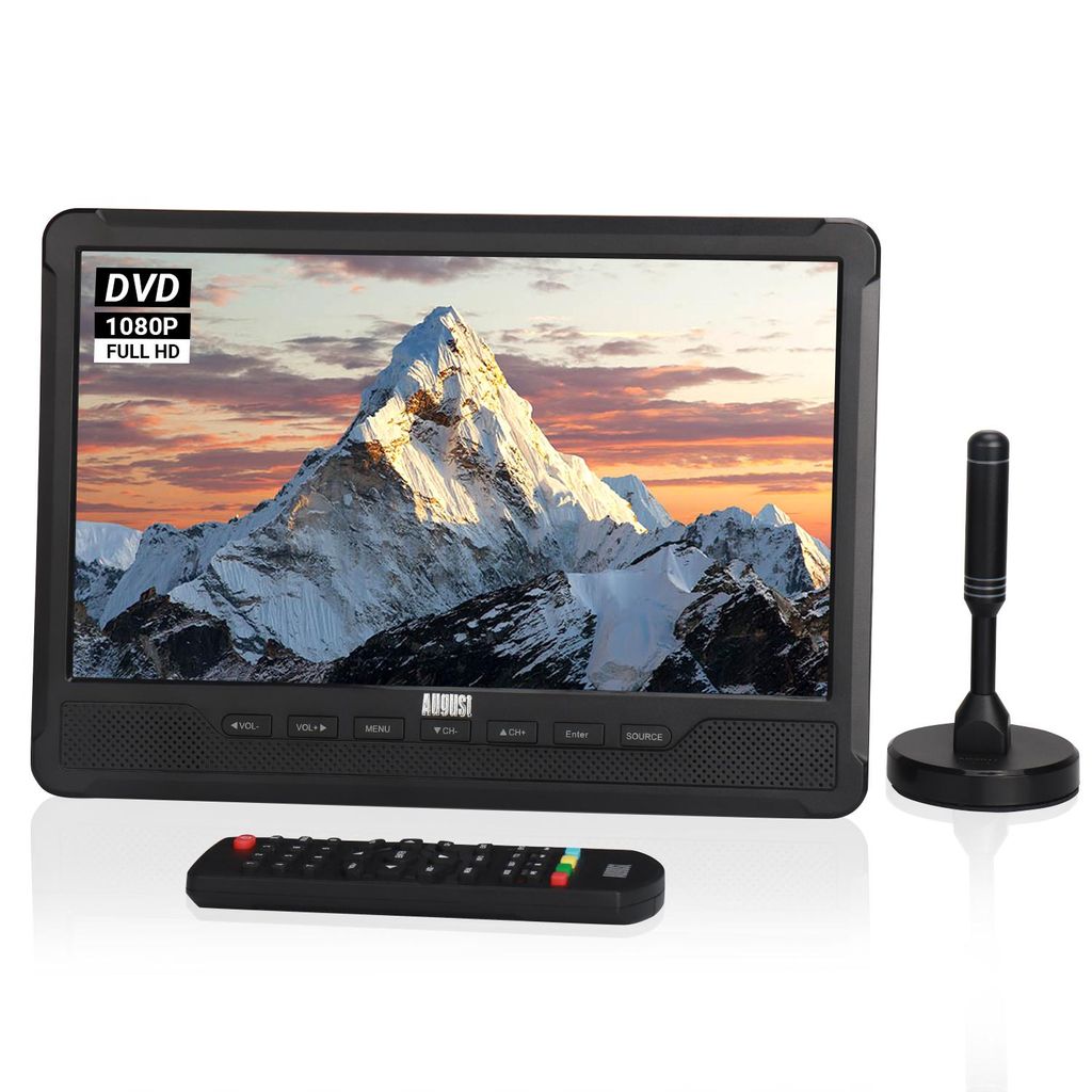 August DA383D -10 .1 ". TV HD portable avec lecteur DVD & Image du produit 