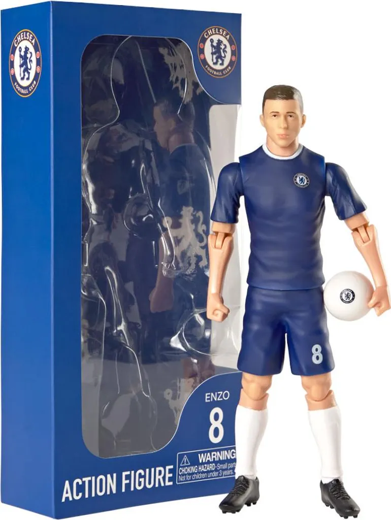 Statue de Footballeur Enzo Fernandez Chelsea - Objet de Décoration 20cm