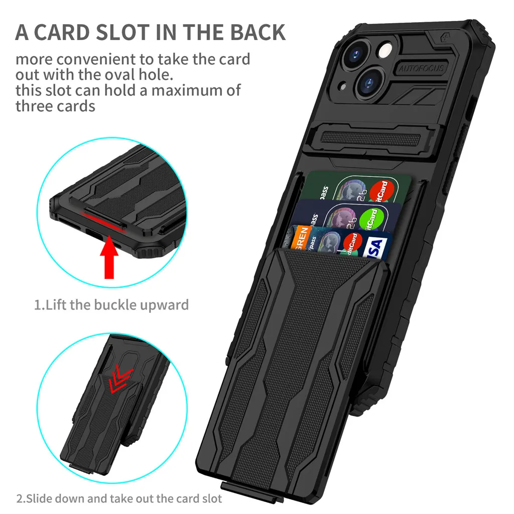 Hama Custodia Daily Protect Per IPhone 14 – Portafoglio A Libro Con 2 Slot Per Carte, Chiusura Magnetica E Funzione Stand – Nero
