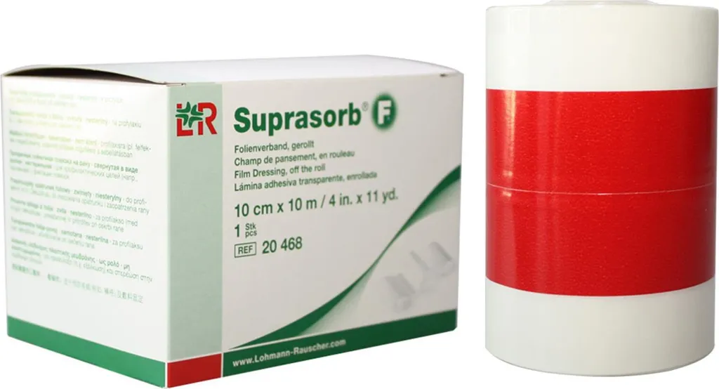 Suprasorb F Medicazione in Film 10cm x 10m: Sicurezza per la Pelle