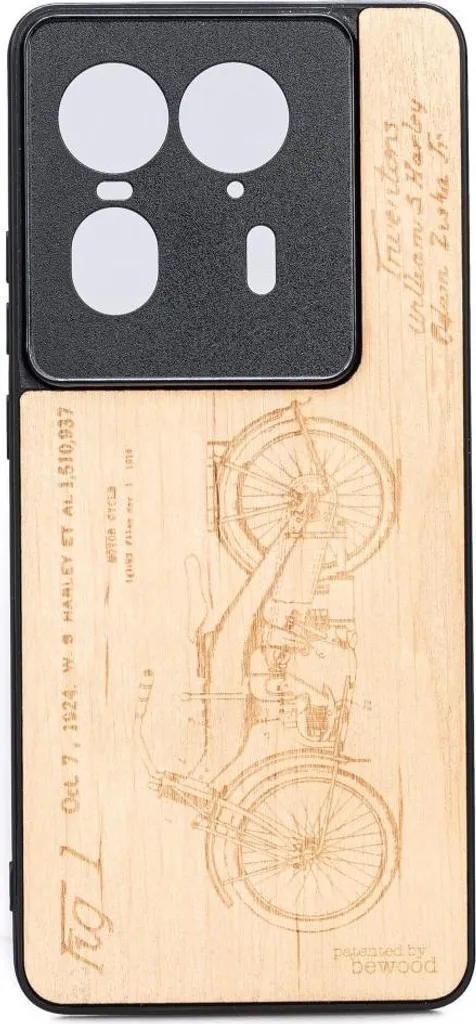 Custodia Harley Patent 1924 per Motorola Edge 50 Ultra Legno Bewood