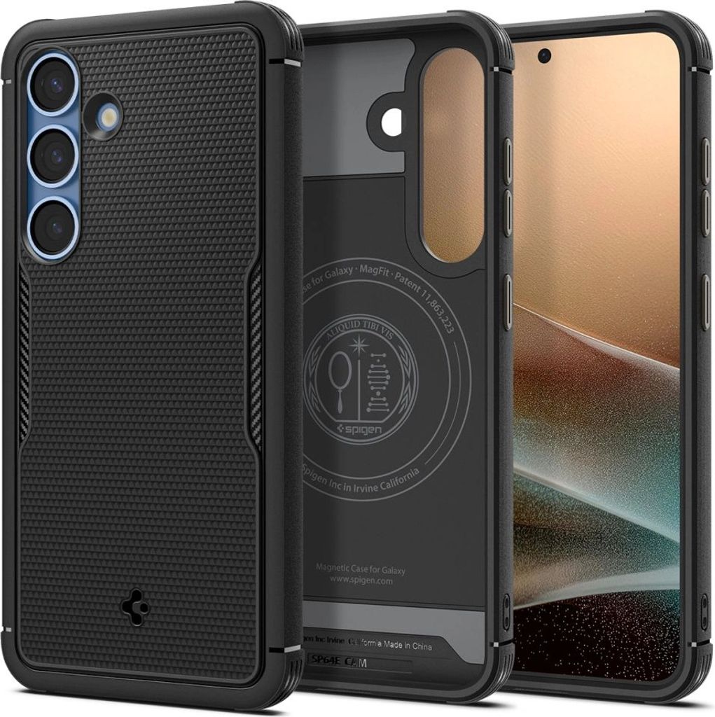 Spigen Core Armor Mag MagSafe - Etui do Samsung Galaxy S25 (Mattschwarz)