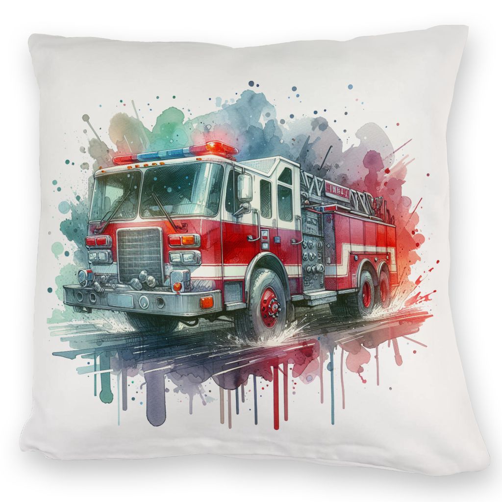 Feuerwehrauto Kuschelkissen Produktbild 