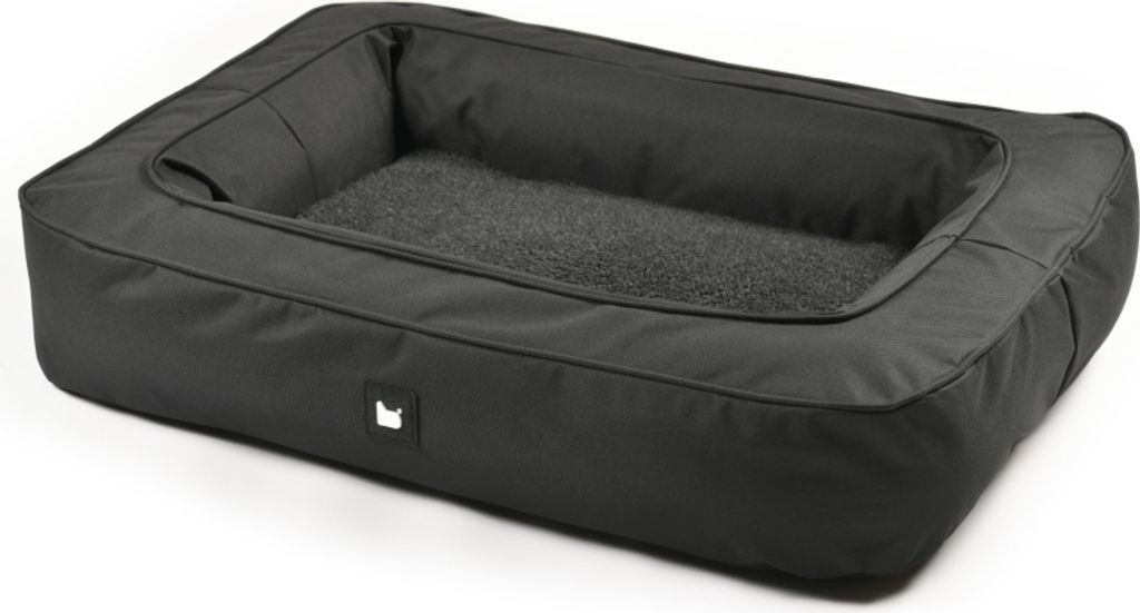 Extreme Lounging - b-dog luxury mighty - orthopädisches Hundekissen - waschbar mit Reißverschluss - abnehmbares Kissen - 80x60x15cm - schwarz
