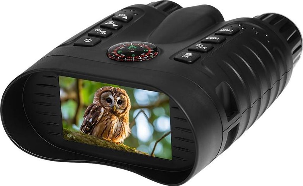 INF 4K Digitales Nachtsicht Fernglas mit Kompass & Lampe - Lange Reichweite