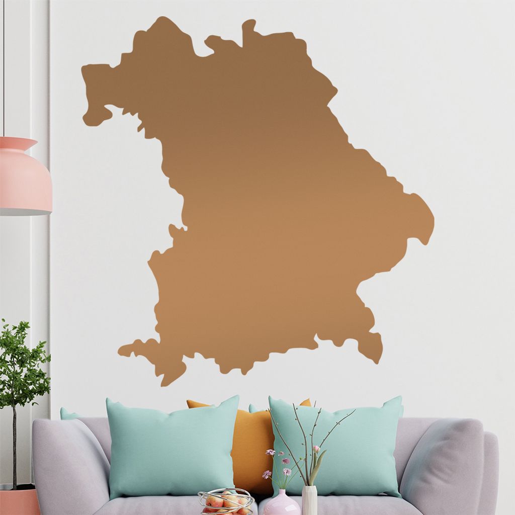 KIWISTAR Bundesland Bayern - München Allianz Arena Wandtattoo in 6 Größen - Wandaufkleber Wall Sticker - Dekoration, Küche, Wohnzimmer, Schlafz...