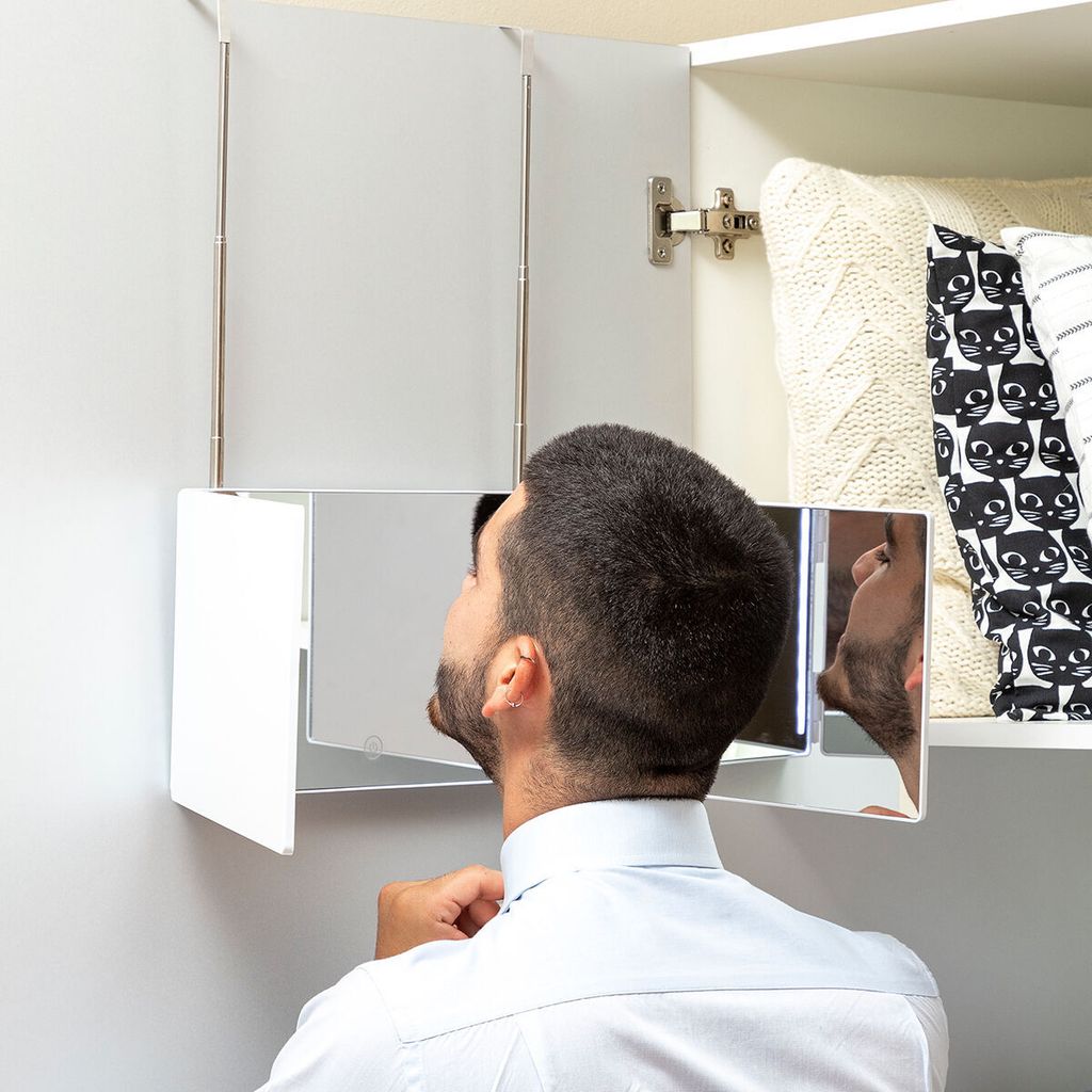 Kúpeľňové zrkadlo s LED svetlom a 360º videním SelfKut Obrázok produktu 10