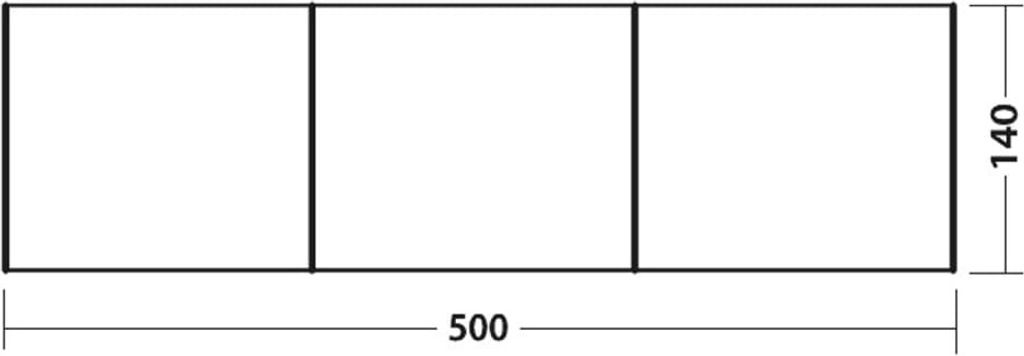 Parawan Easy Camp 500x140 cm szary Zdjęcie produktu 3