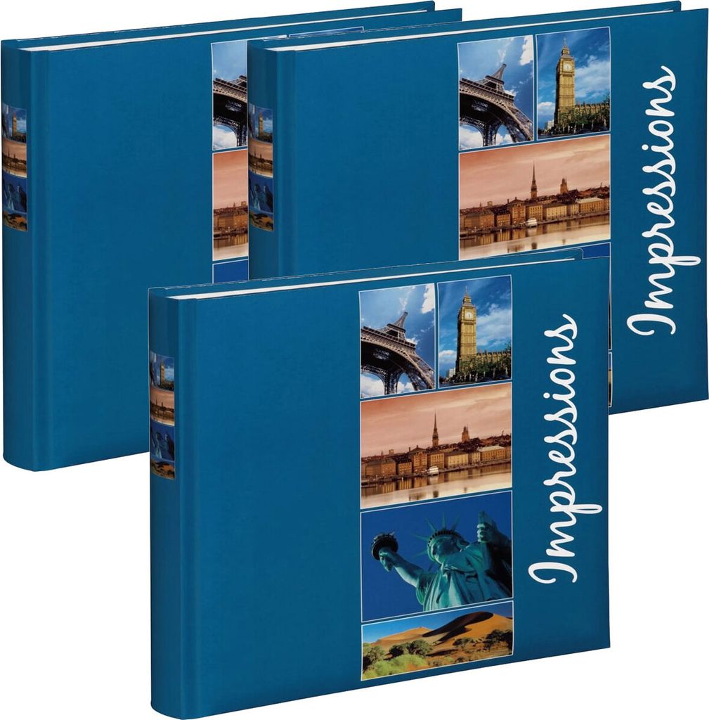 3 x 1A PHOTO PORST Hama Buchalbum Giro 26x26 cm Produktbild 