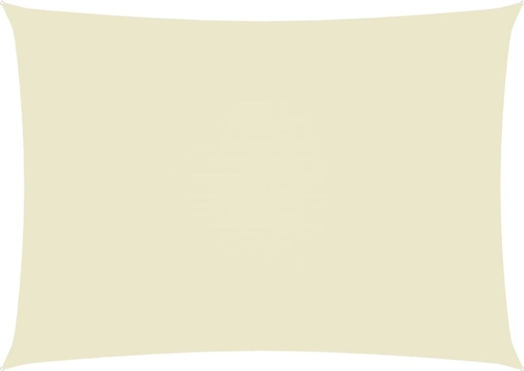 The Living Store Sonnensegel Oxford-Gewebe Rechteckig 3x4,5 m Creme