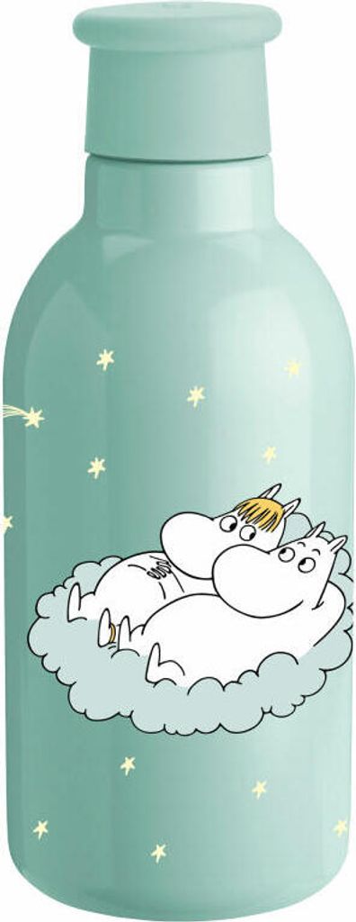 Rig-Tig Isolierflasche Drink-It - Moomin Shooting Star, Stahl, Kunststoff, Hellblau, 500 ml, Z00711-13